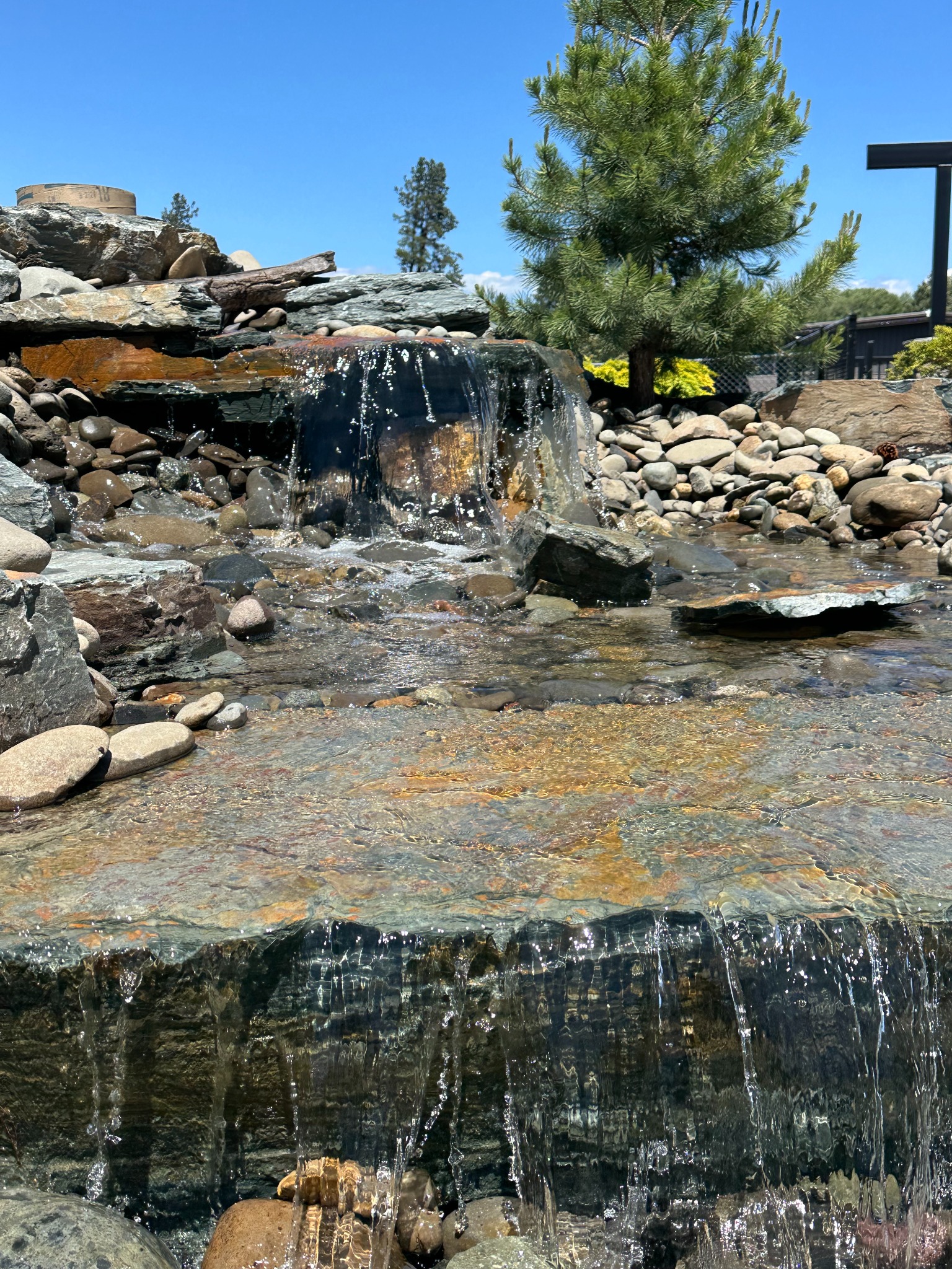 Cascading waterfall detail
