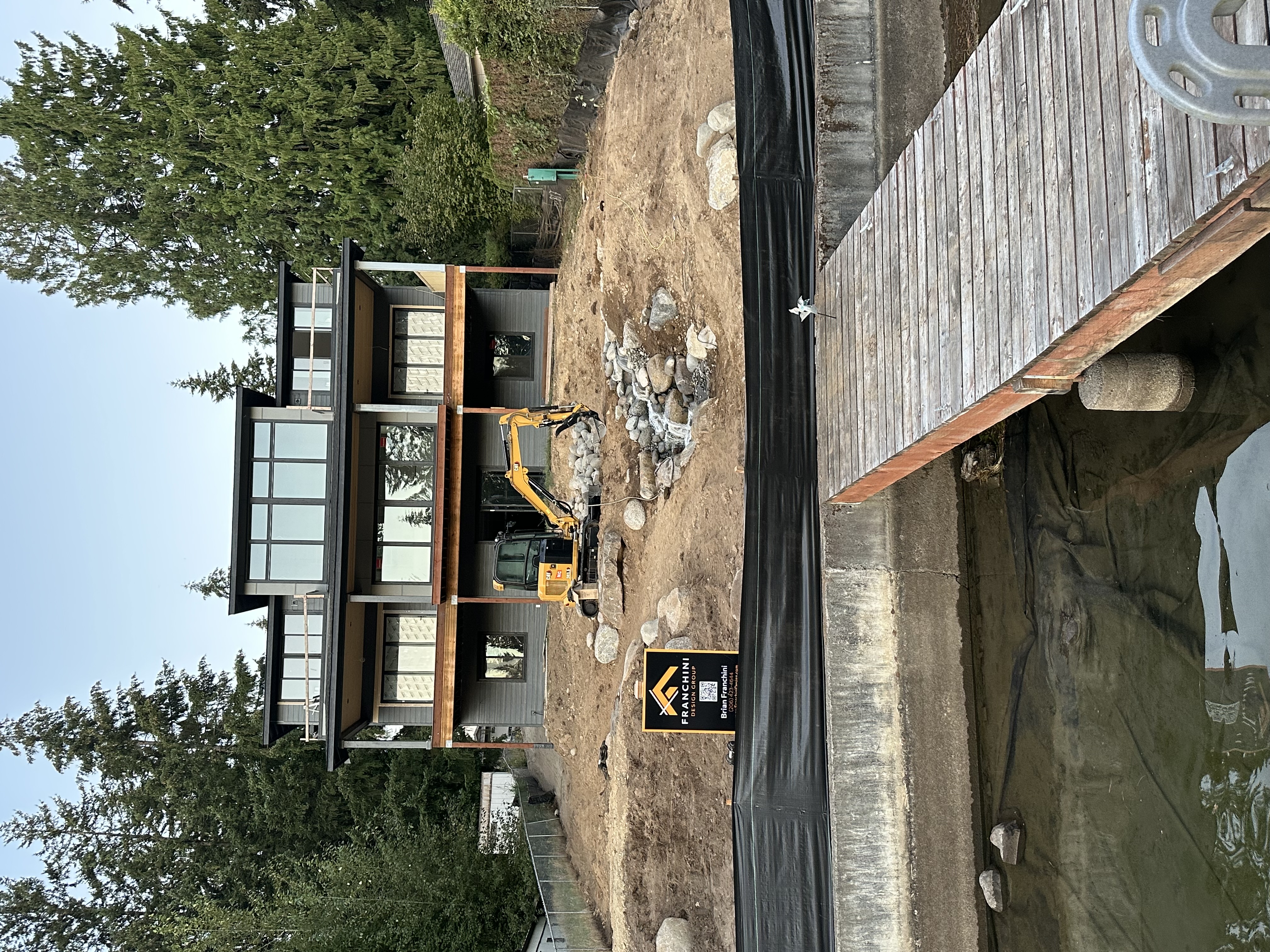 Water and landscape project by Onyx Landscape Group